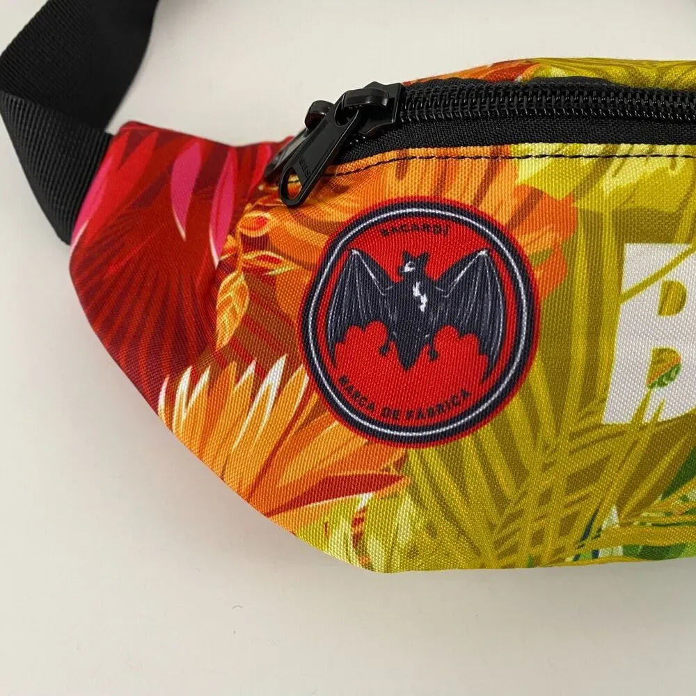 Bacardi Rum Fanny Pack Unisex One Size Rainbow Tropical Pride Waist Bag Adjustab